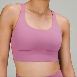 Lululemon Energy Longline Bra *Medium Support, 
Velvet Dust Size 6
